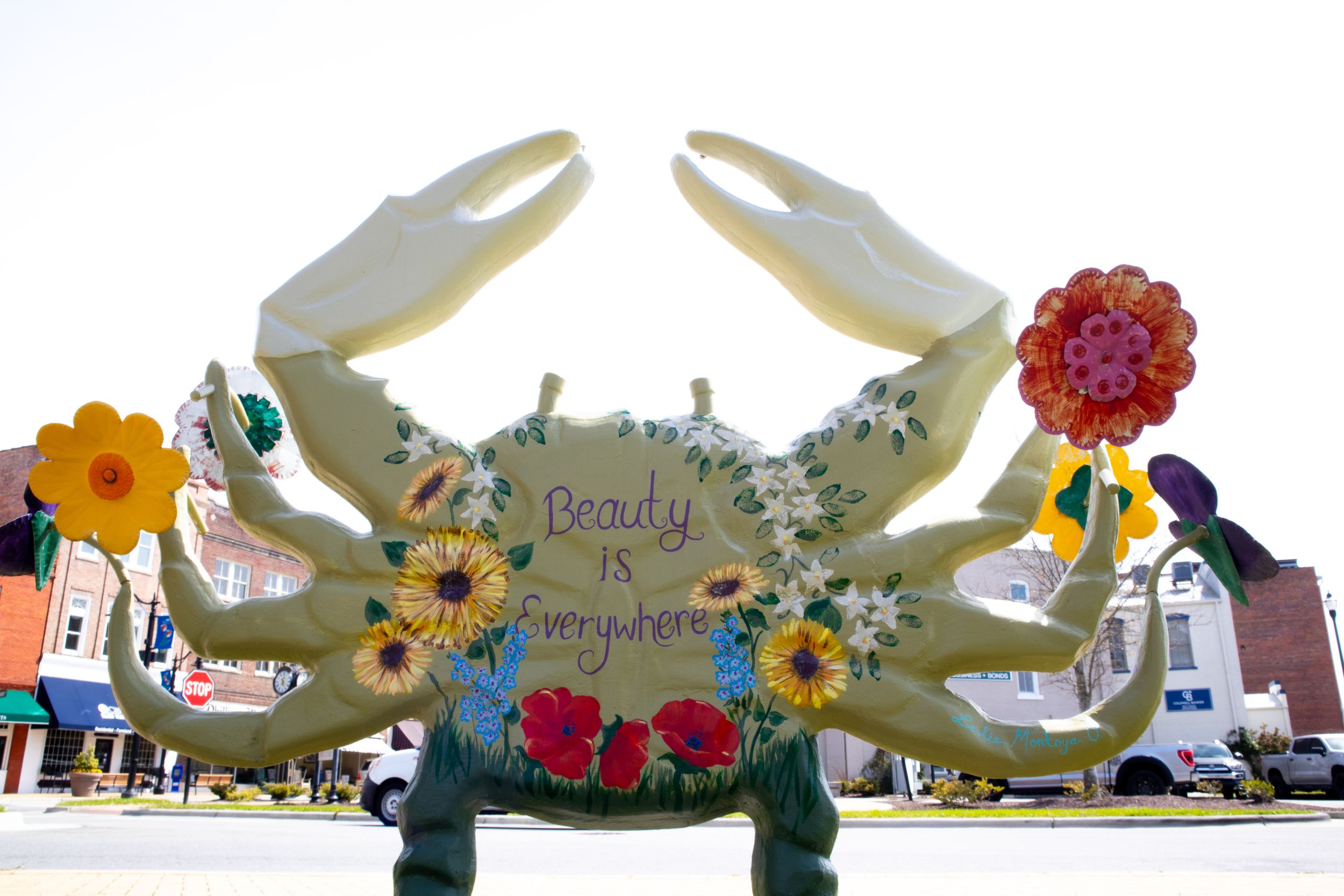 “Rhapsody in Blue” after Curtis’s restorations gave the crab statue its new life as the “Beauty is Everywhere”