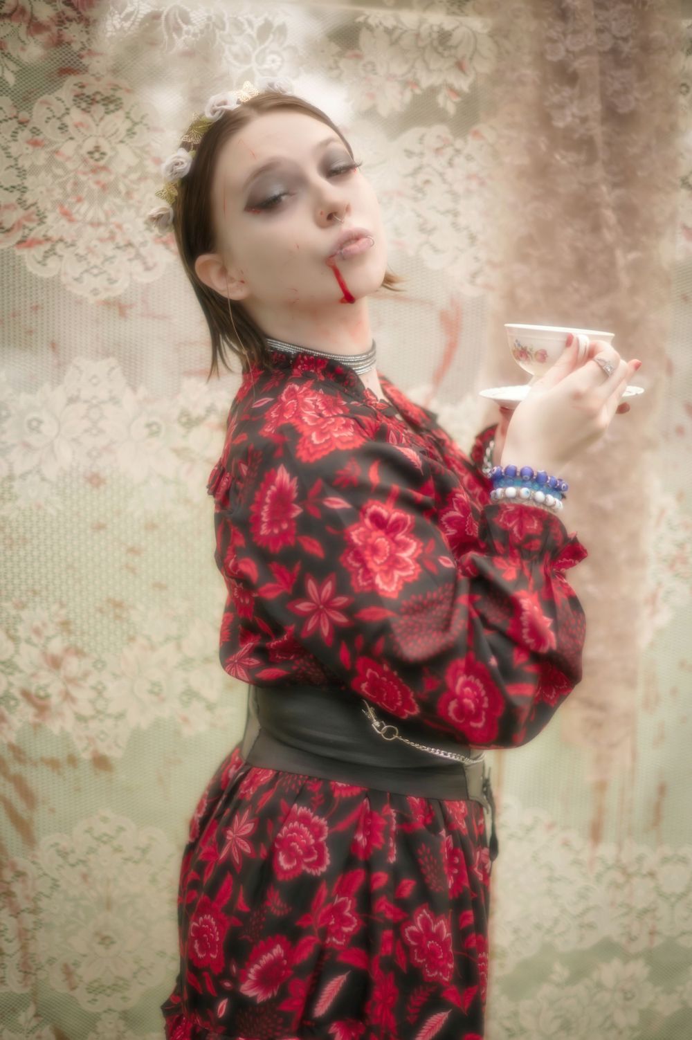 Halloween vampire fantasy photoshoot in Spokane Washington