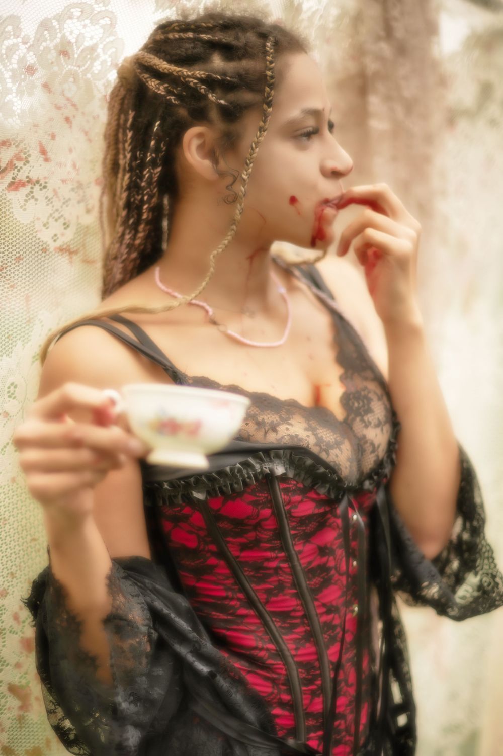 Halloween vampire fantasy photoshoot in Spokane Washington