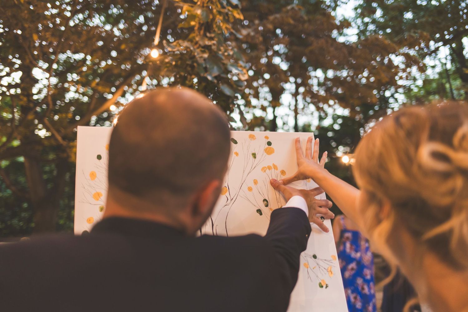 foto di matrimonio nel bosco del falco montello treviso