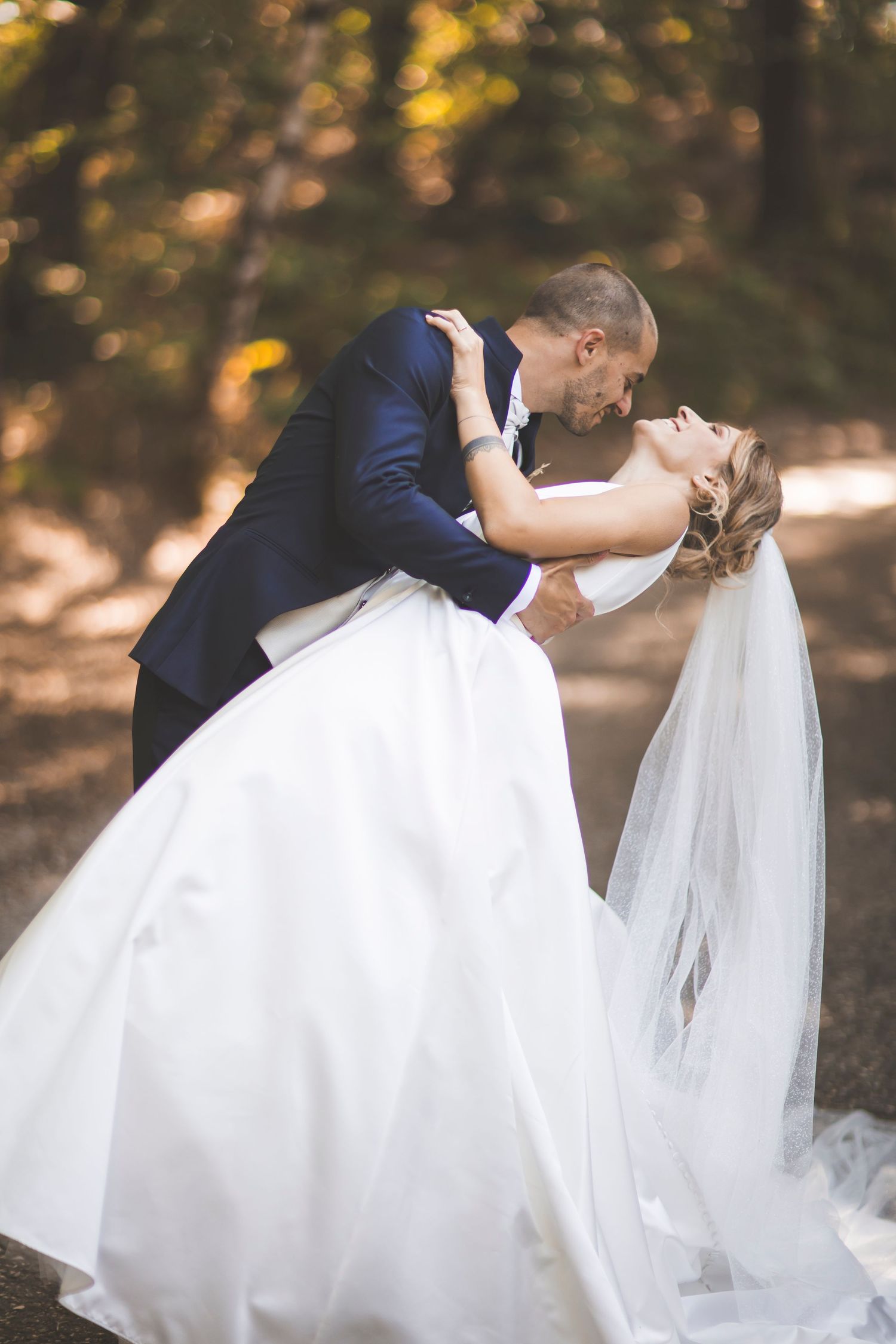 foto di matrimonio nel bosco del falco montello treviso