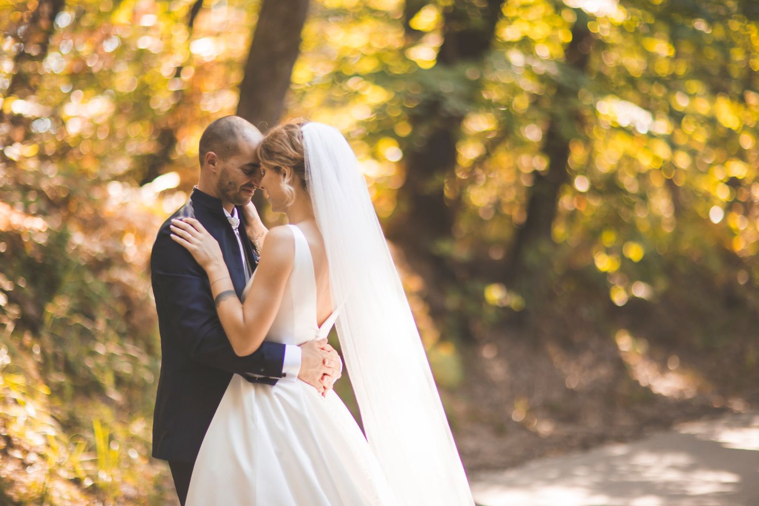 foto di matrimonio nel bosco del falco montello treviso
