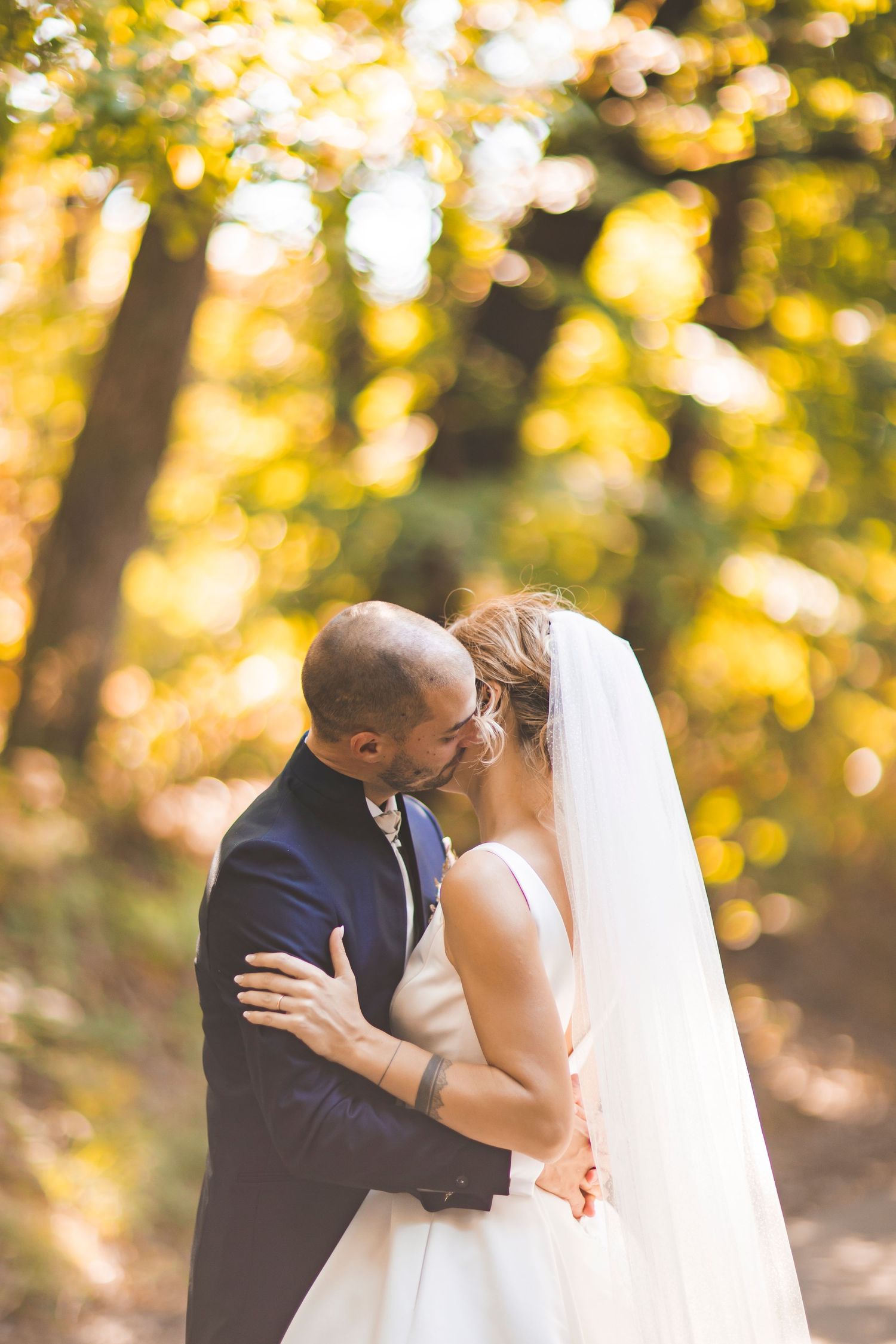 foto di matrimonio nel bosco del falco montello treviso