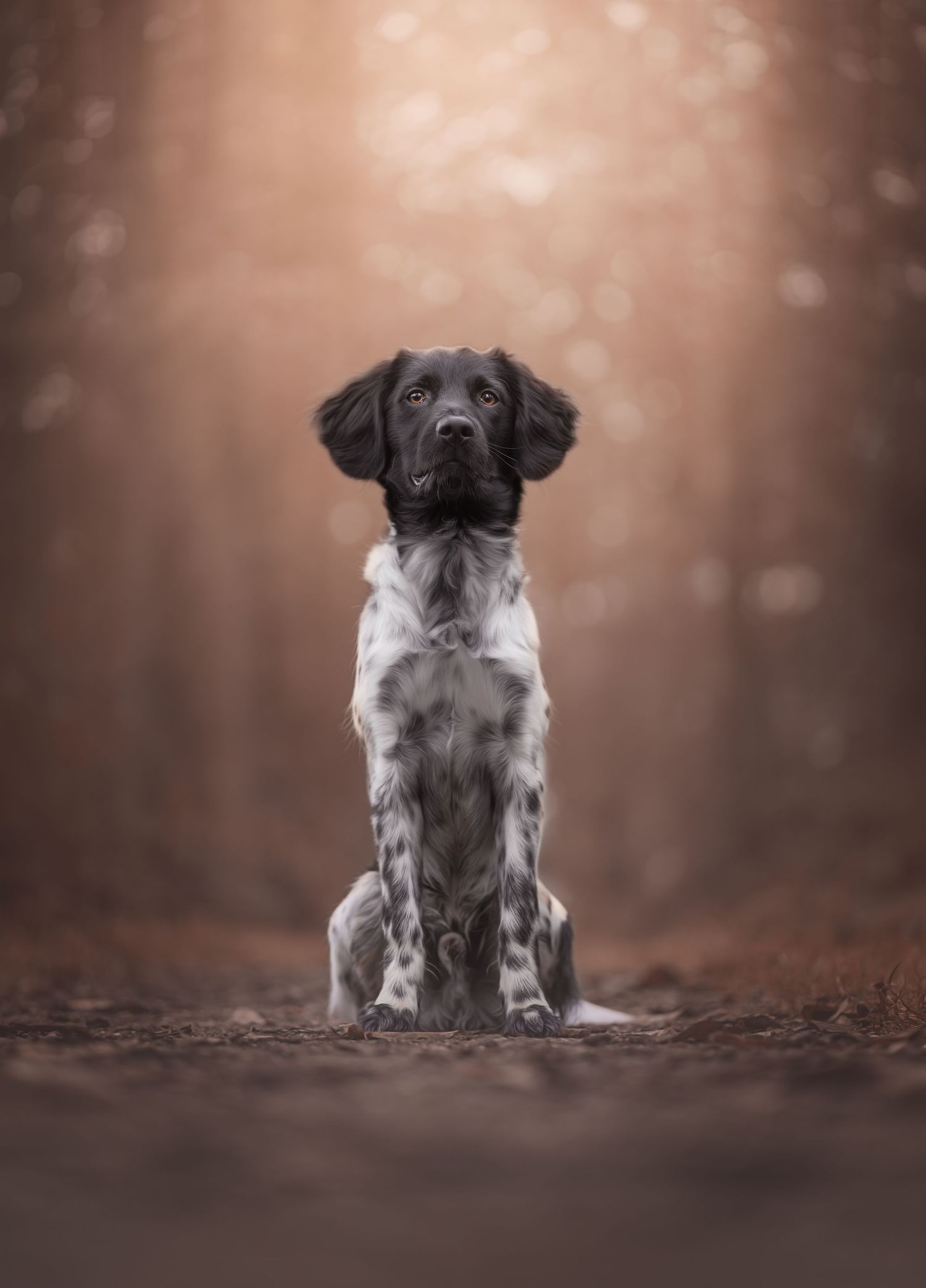 Border Collie during outdoor dog photography session in Geelong