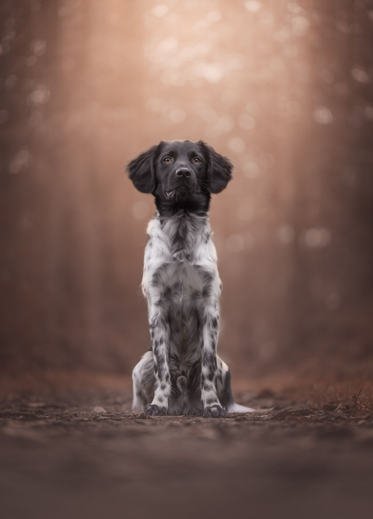 Border Collie during outdoor dog photography session in Geelong