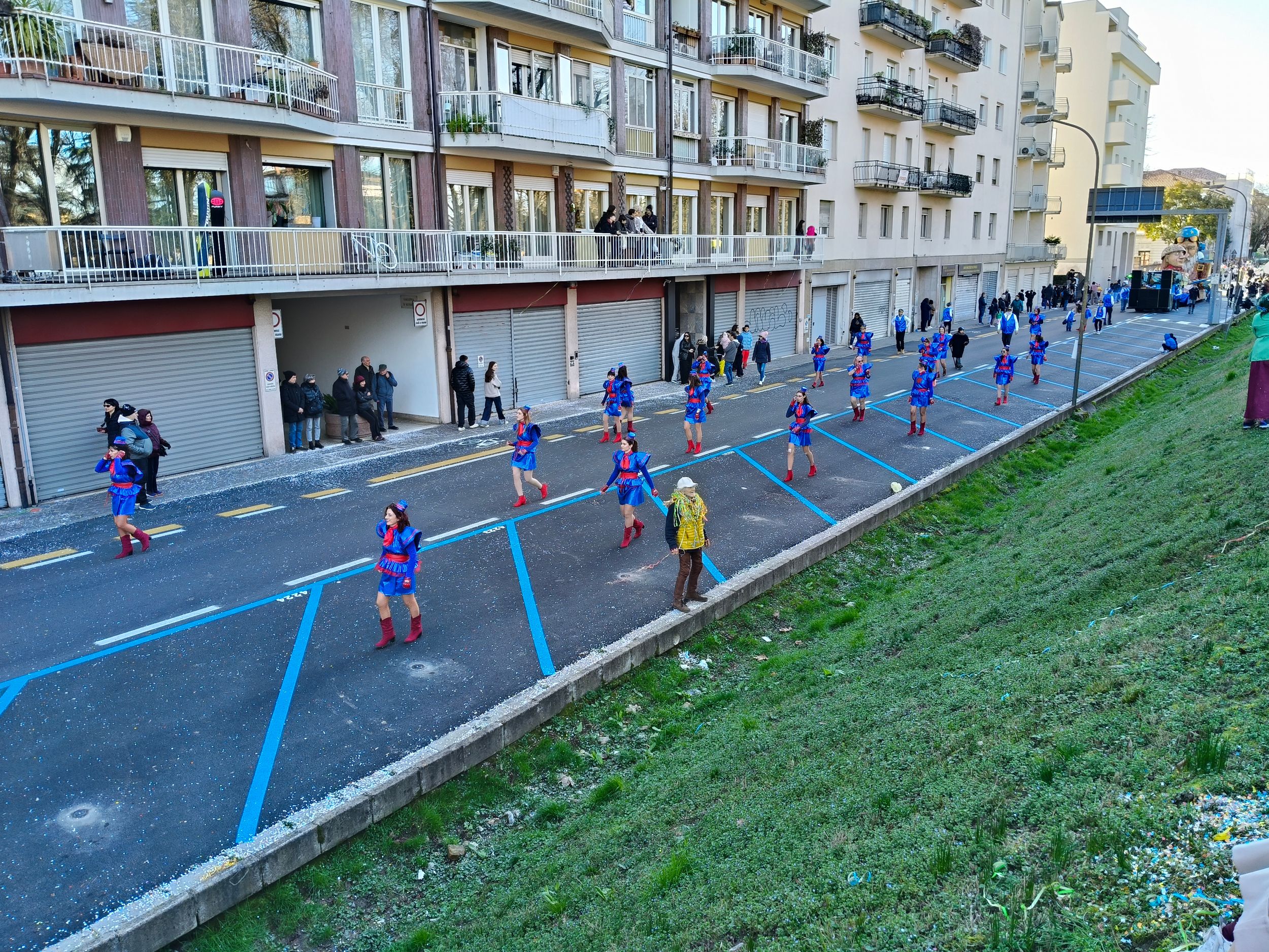 Treviso Carnival Parade 2026. The Simpatia Group from Musestre with the show “Fasten your seatbelts... The fun is about to begin”.