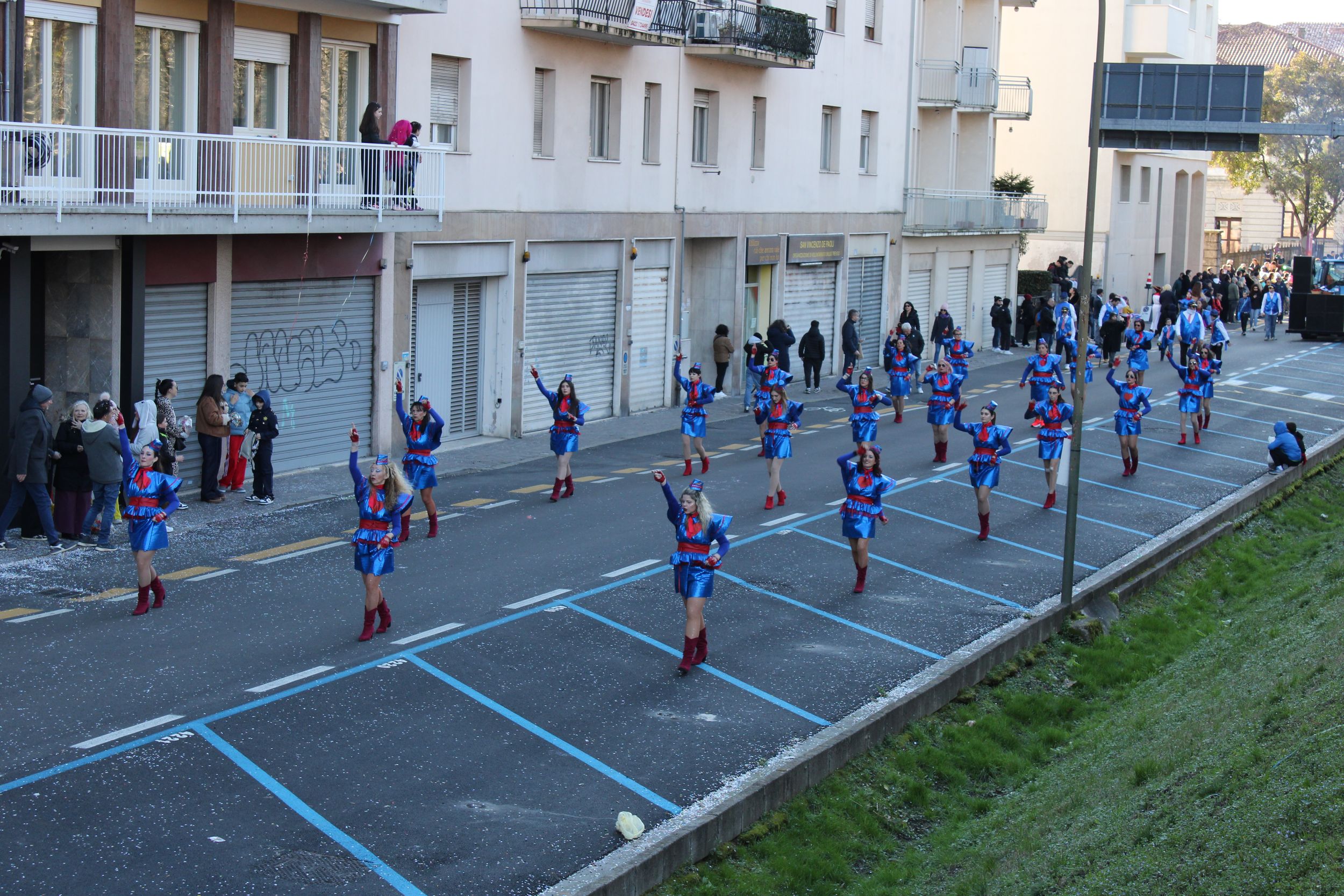 Treviso Carnival Parade 2026. The Simpatia Group from Musestre with the show “Fasten your seatbelts... The fun is about to begin”.