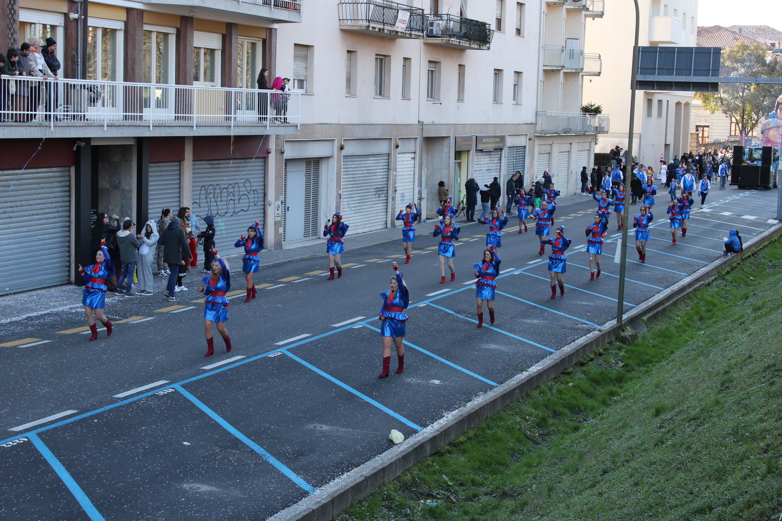 Treviso Carnival Parade 2026. The Simpatia Group from Musestre with the show “Fasten your seatbelts... The fun is about to begin”.