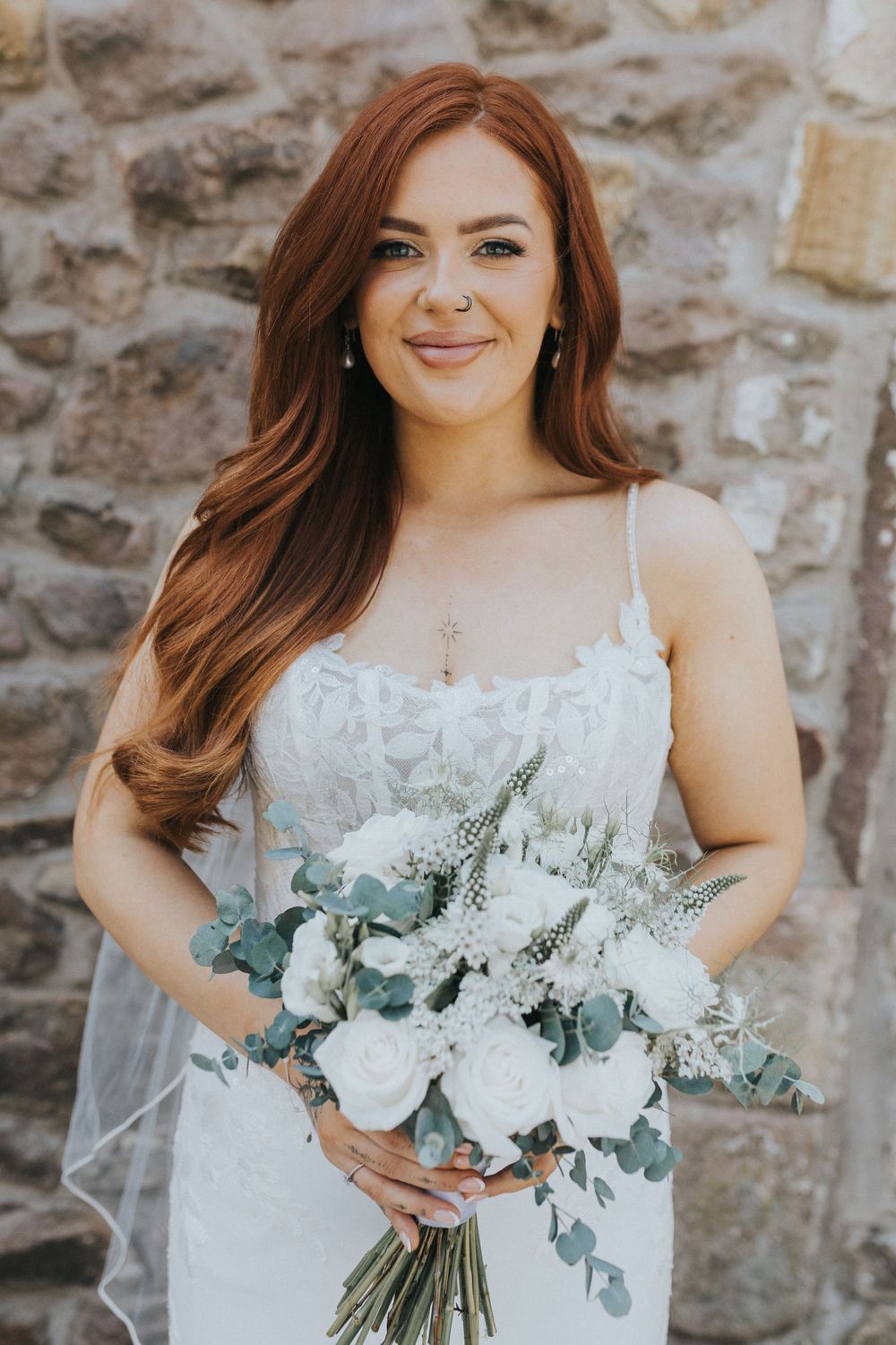 browsholme and the tithe barn wedding photography bride