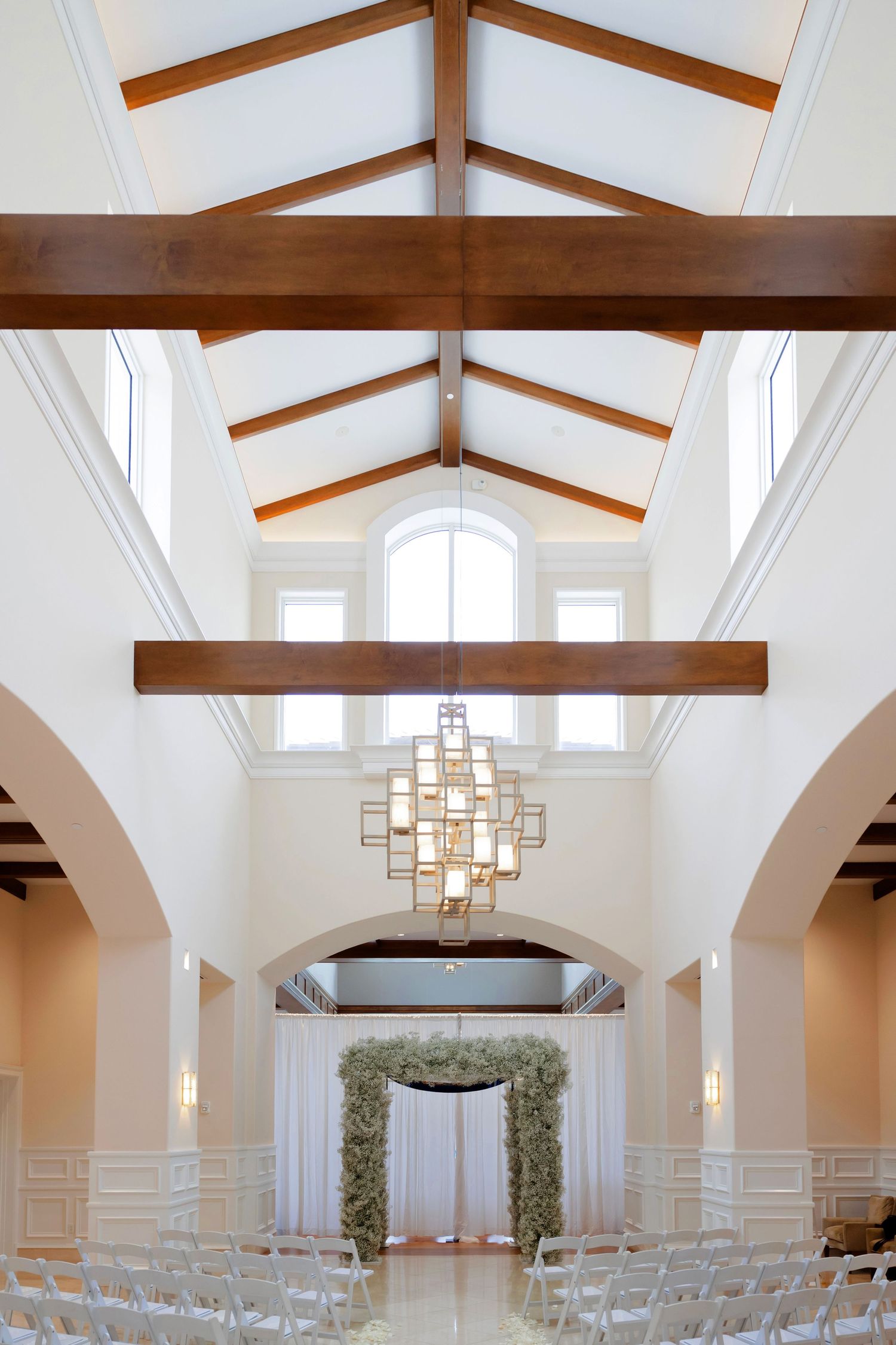 Ceremony setup at BallenIsles Country Club in Palm Beach, Florida during a wedding photographed by Tom Forrest of Ohio.