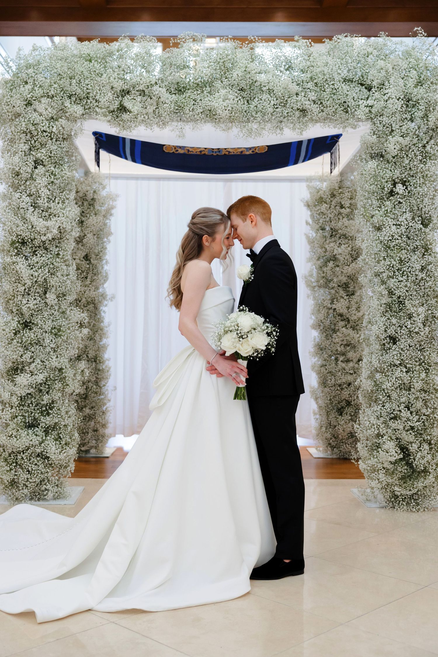 Bride and groom at BallenIsles Country Club in Palm Beach, Florida during a wedding photographed by Tom Forrest of Ohio.