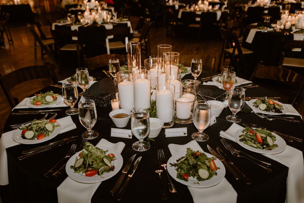 Elegant Knoxville wedding décor, multi-venue day including Mill & Mine and Bleak House