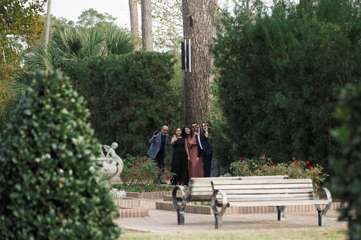 Surprise proposal session at Mercer Botanic Garden in Spring Texas