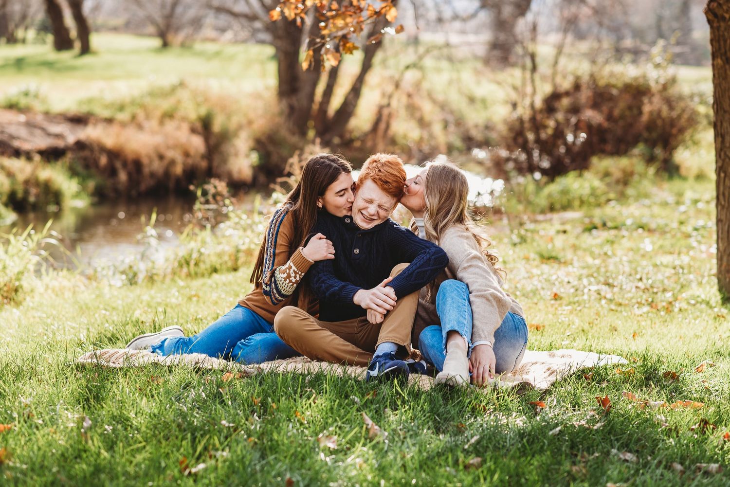Family portrait photos in the fall in Sparta, WI