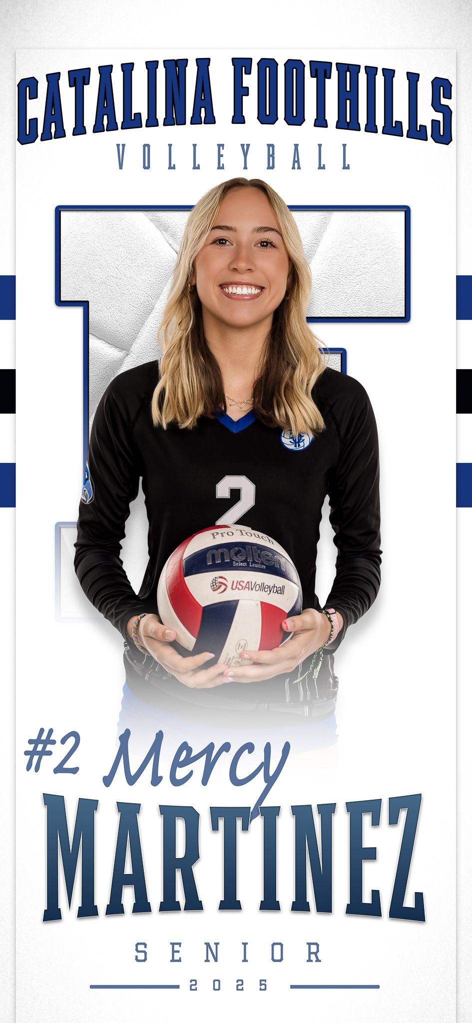 Tucson, Arizona High School Senior Banner, Catalina Foothills senior banner, Volleyball Banner, Tucson, AZ Sports Photographer