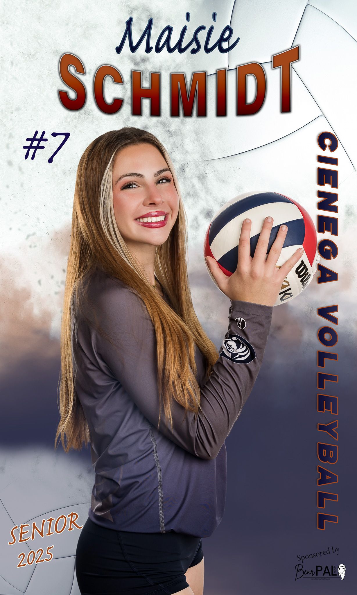 Tucson, Arizona High School Senior Banner, Cienega senior banner, Volleyball Banner, Tucson, AZ Sports Photographer