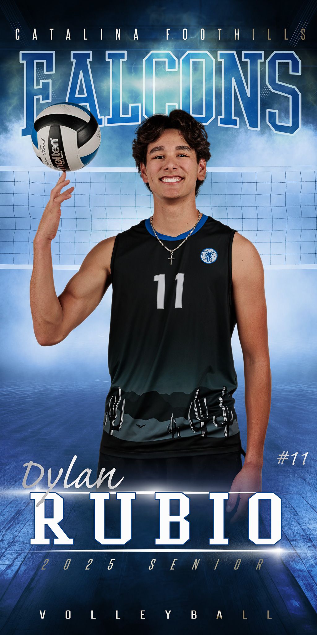 Tucson, Arizona High School Senior Banner, Catalina Foothills senior banner, volleyball Banner, Tucson, AZ Sports Photographer