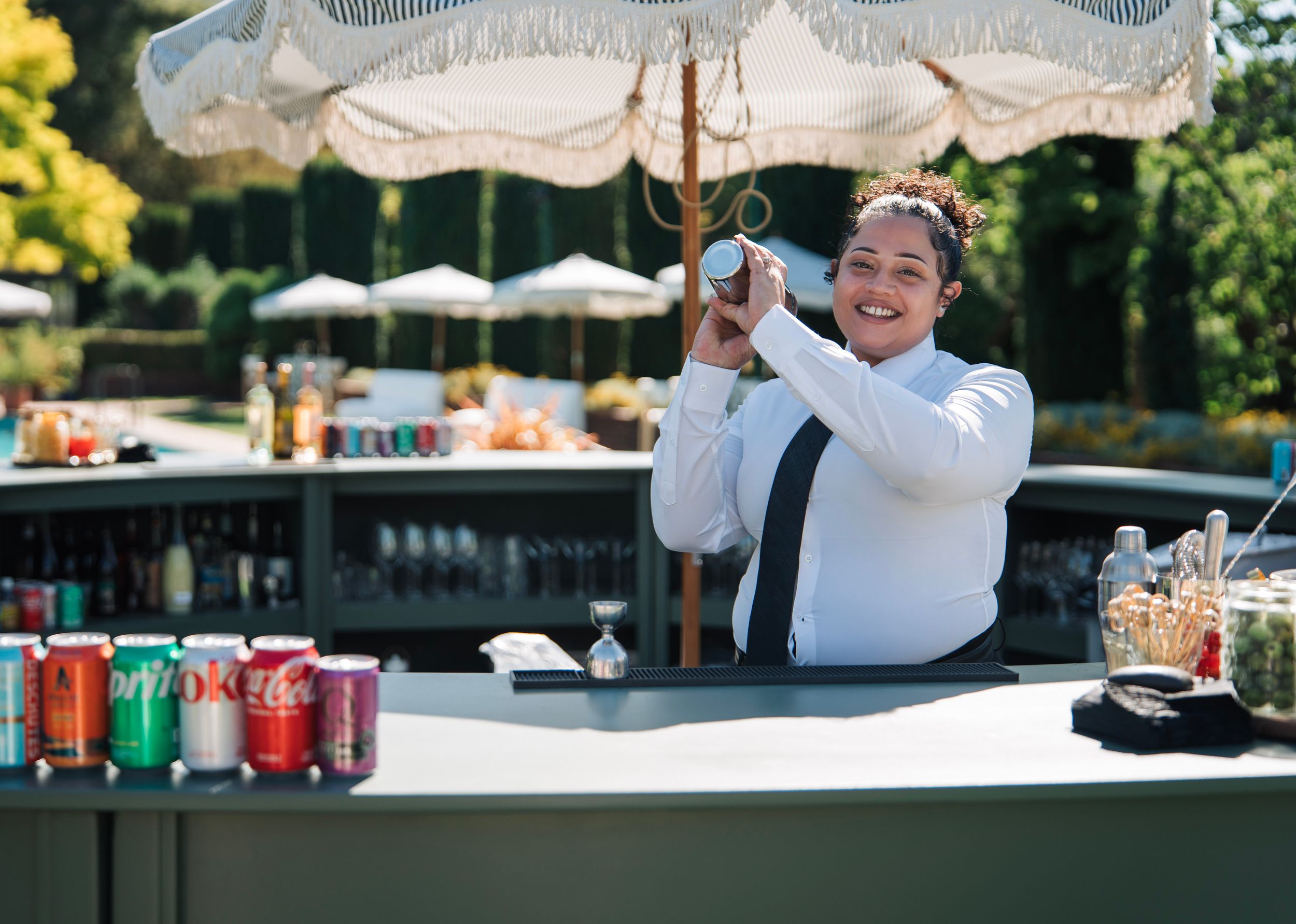 A bay area catering company receiving branding photos for their website