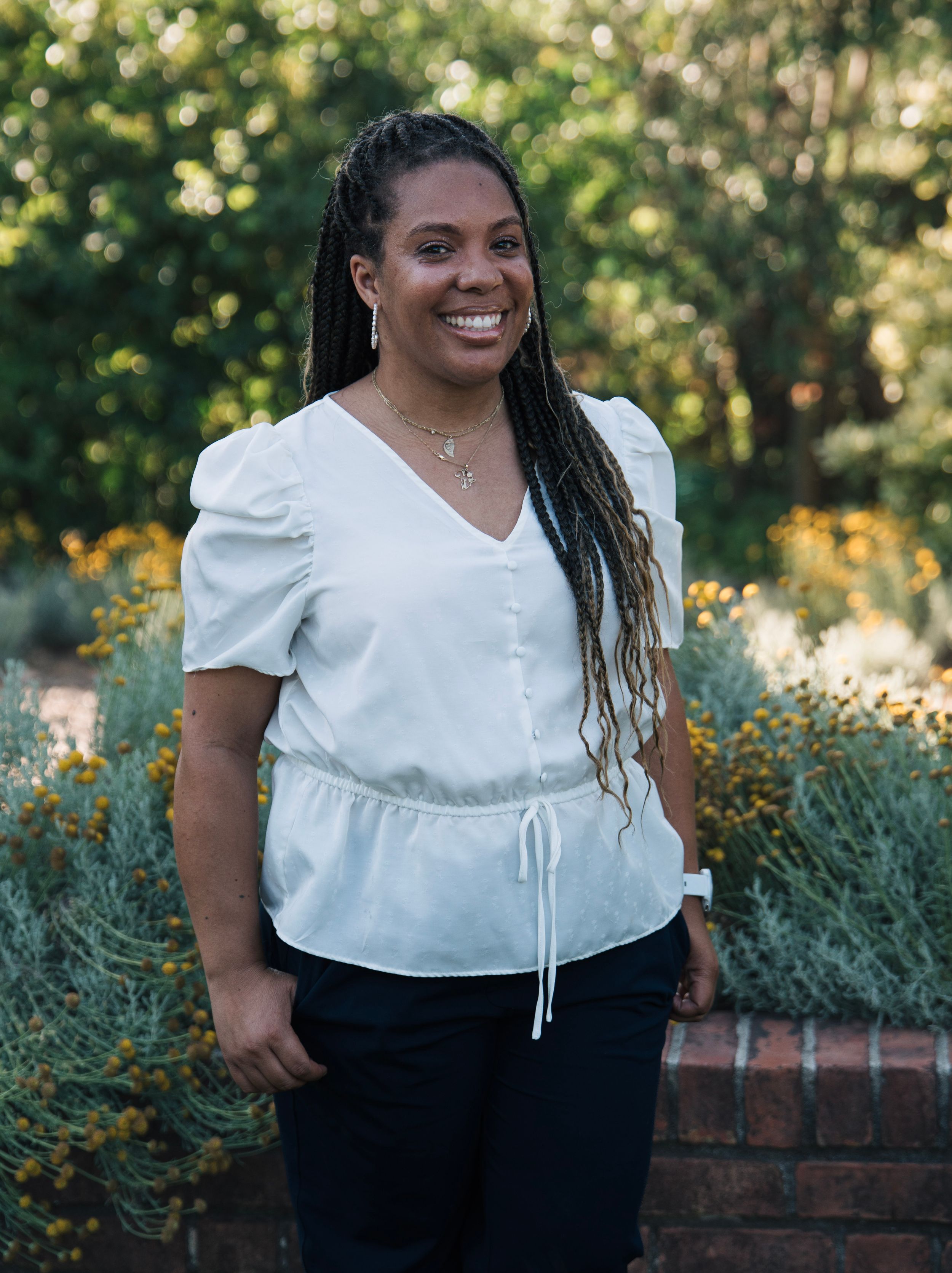 Headshot done at filoli gardens for branding specalist photography