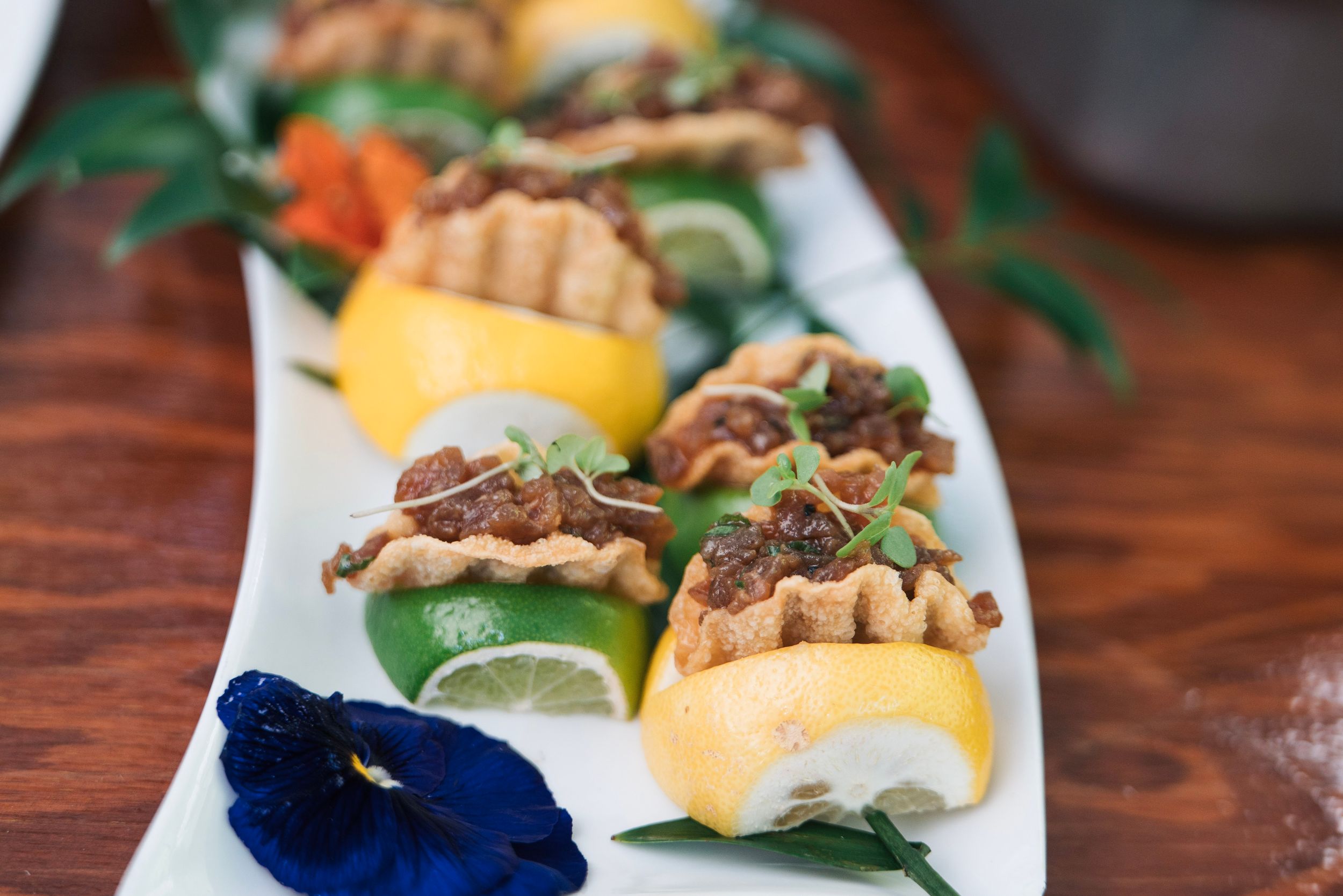 Food photography for a catering company to show off everything for their website and social media