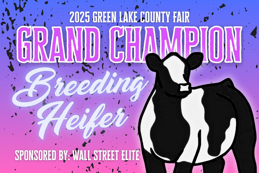 Green Lake County Fair Champion Banners 2025