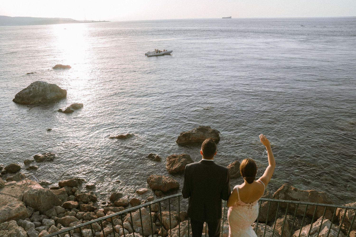 Romantic Mediterranean wedding by the sea