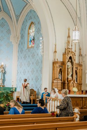 A Catholic wedding ceremony