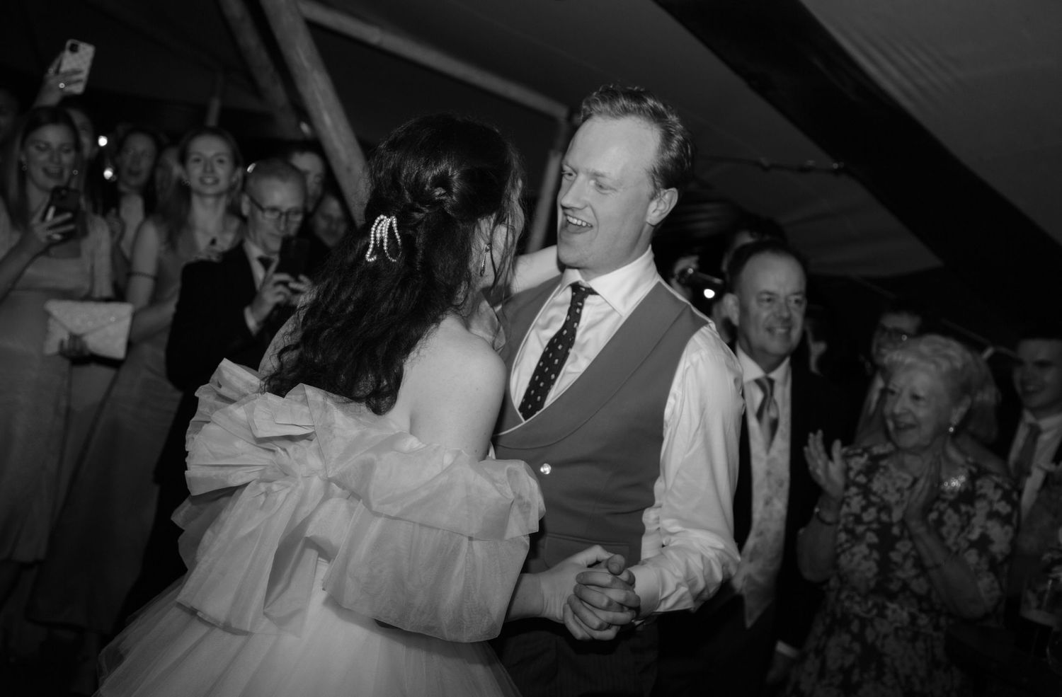 first dance luxury wedding black and white photography celebrations love candid photography