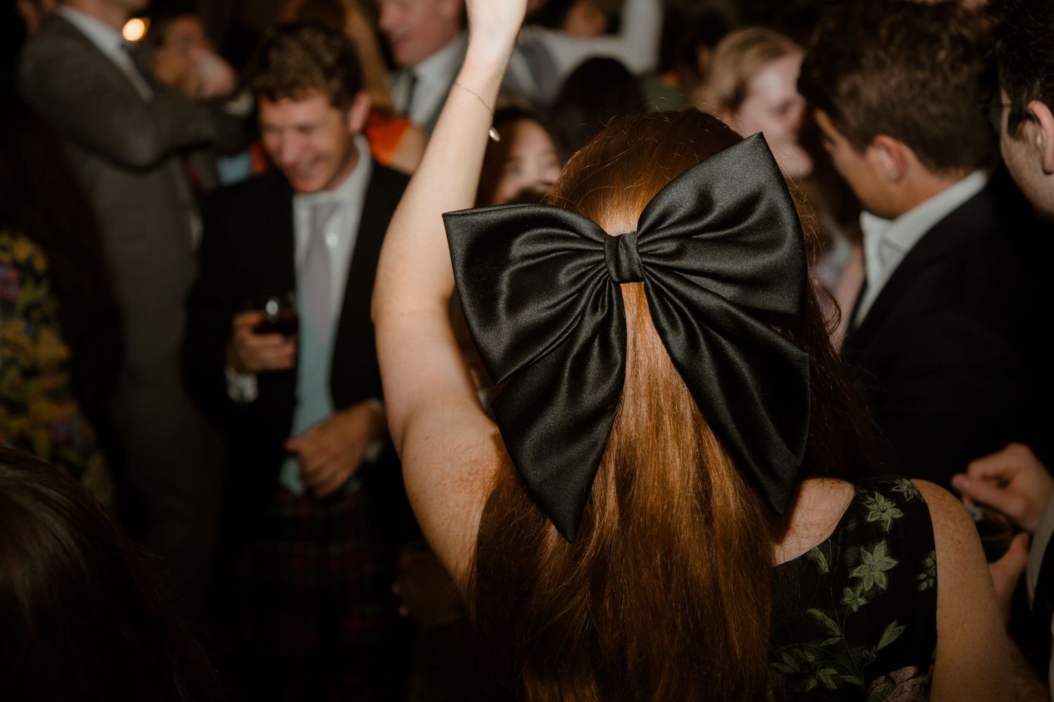 dancing wedding luxury wedding luxury photography bow in hair candid photography detail documentary photography