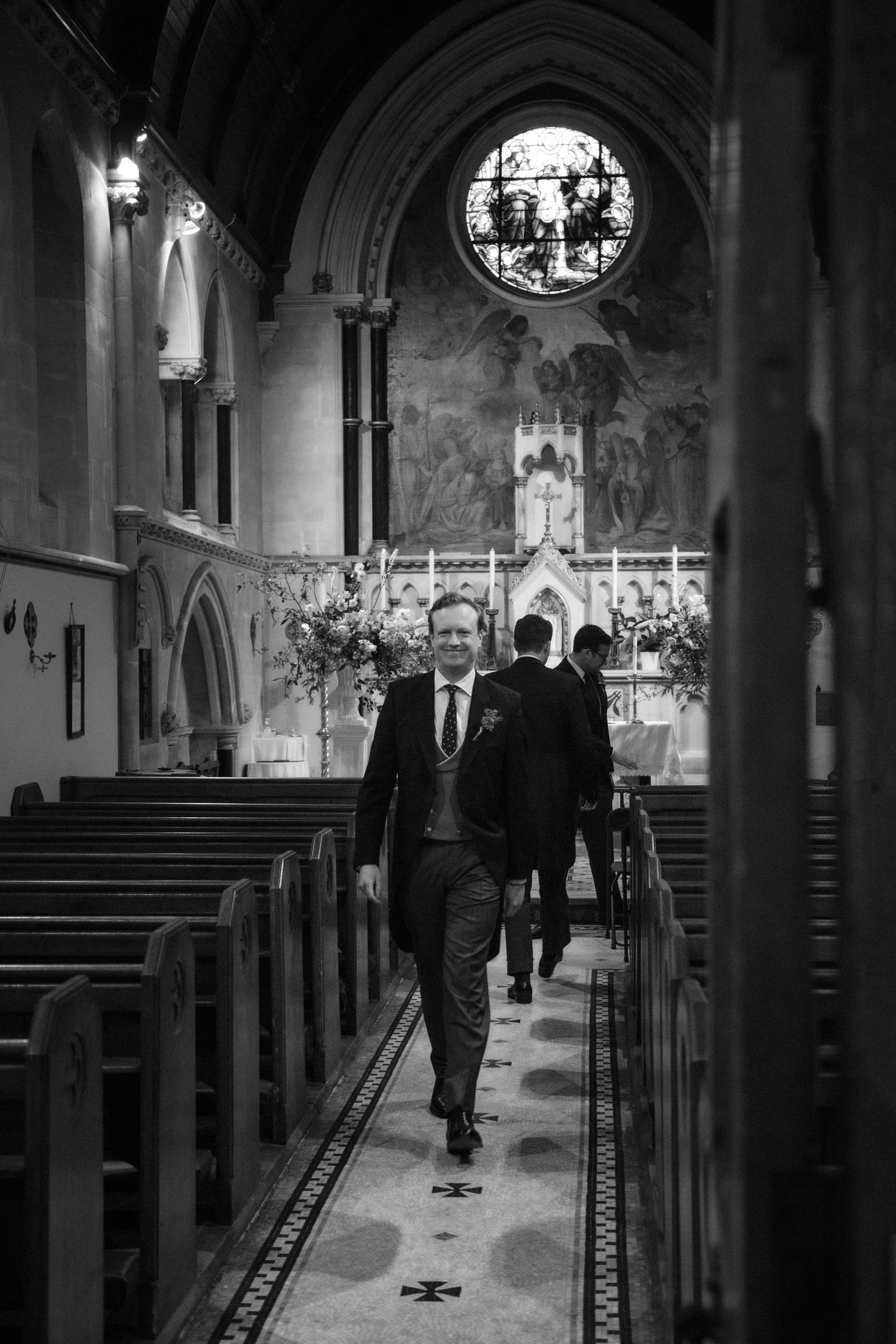 groom church black and white memories candid editorial photography love