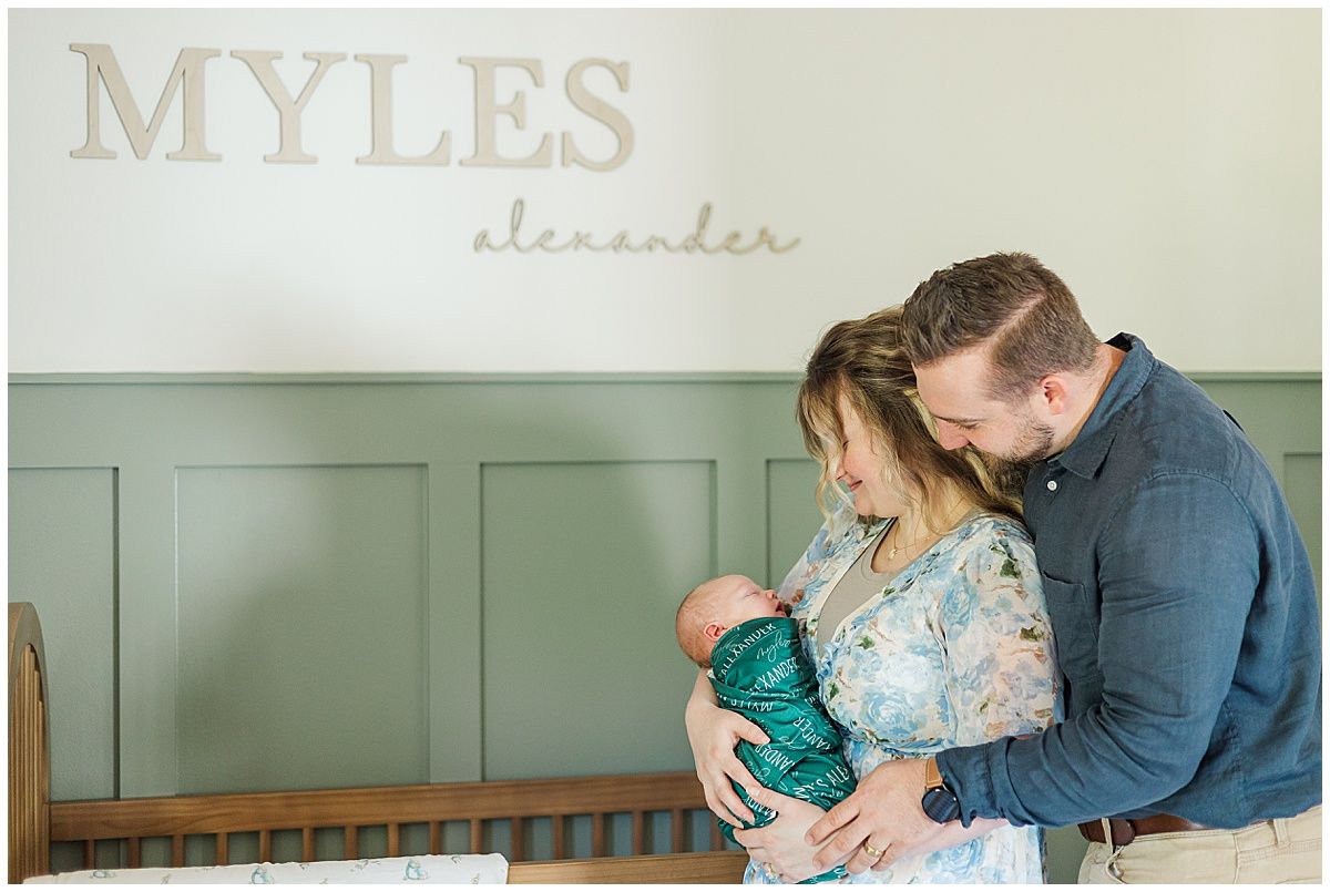 In home newborn photography session by Courtney Dexter Photography, newborn photographer in Minden, Louisiana
