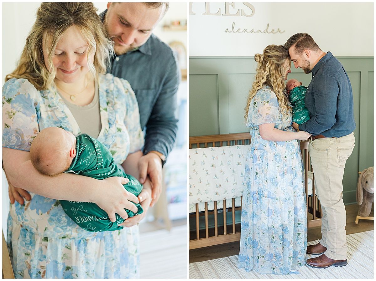 In home newborn photography session by Courtney Dexter Photography, newborn photographer in Minden, Louisiana