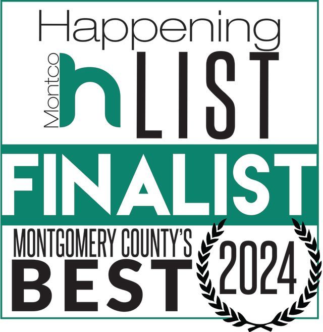 A green and black logo badge showing "Montgomery List Finalist - Montgomery County's Best 2024" award designation.