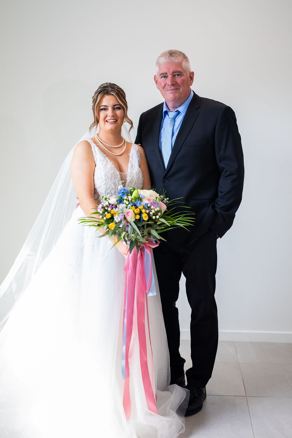 Bride portrait with dad