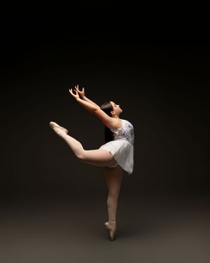 Ballet dancer striking a powerful pose with bold lighting + artistic styling. Professional dance photography in Georgia and Florida + beyond