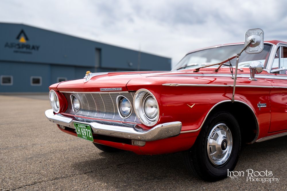 Props and Pistons car show 2025. Red Deer Airport