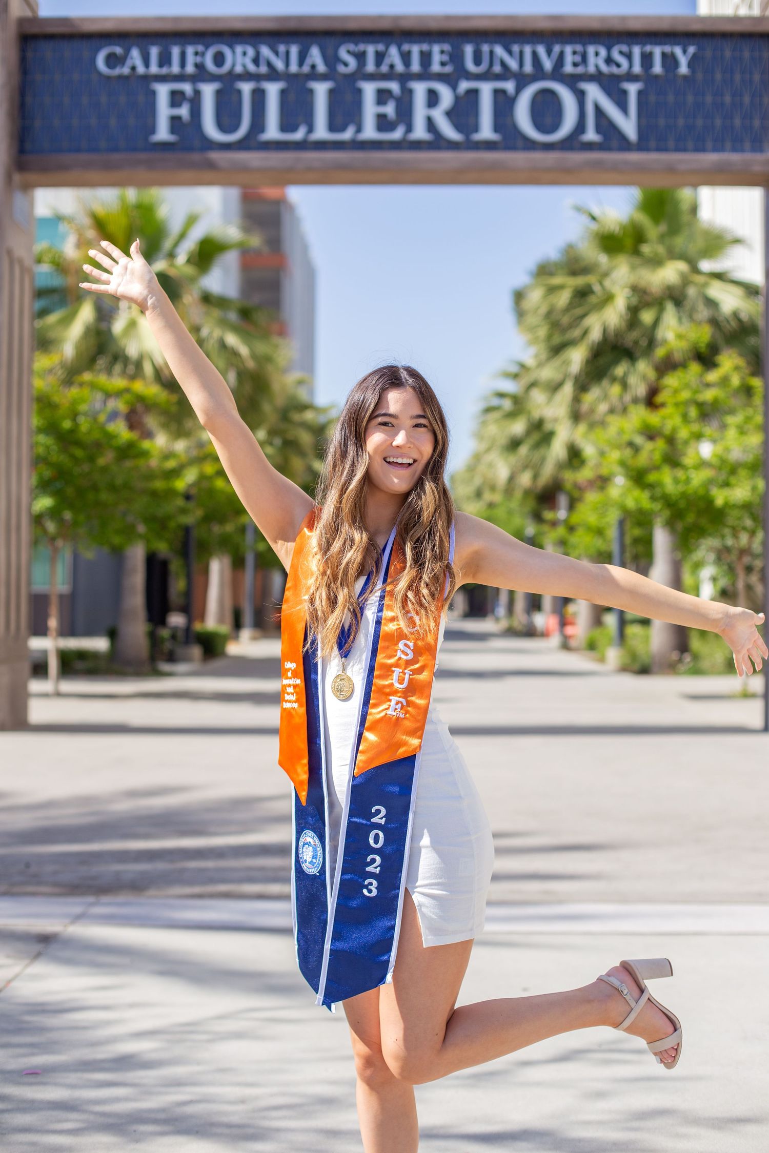 Graduation. California state university Fullerton. Orange county, College