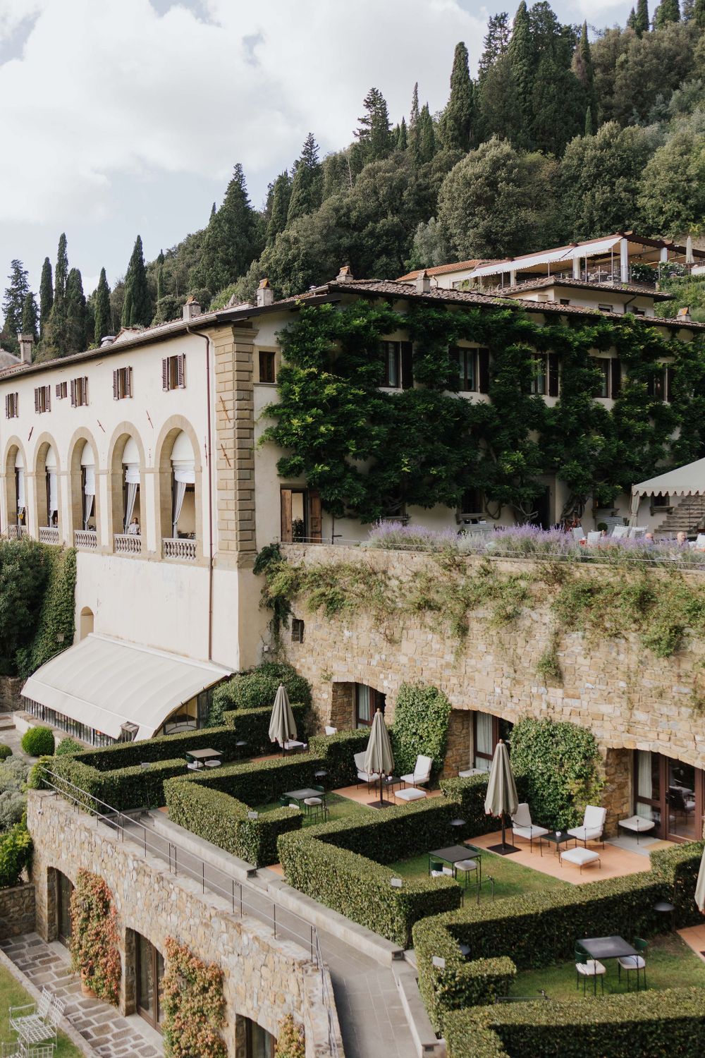 Intimate wedding ceremony at Villa San Michele, with breathtaking views over Florence.