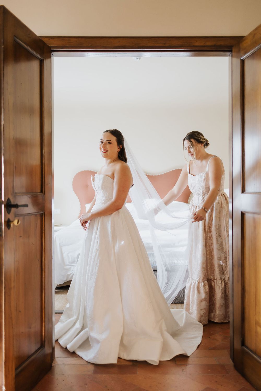 Intimate wedding ceremony at Villa San Michele, with breathtaking views over Florence.