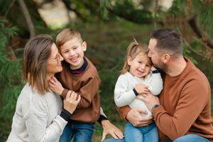 Family portrait in Switzerland
