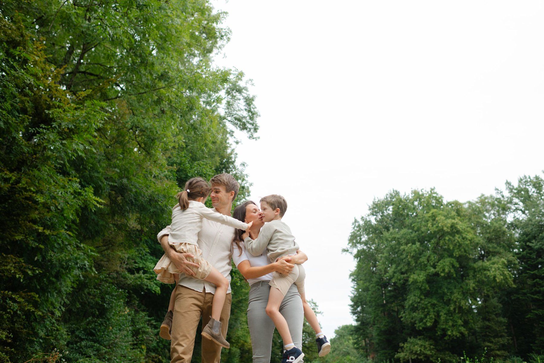Outdoor family portrait in Switzerland