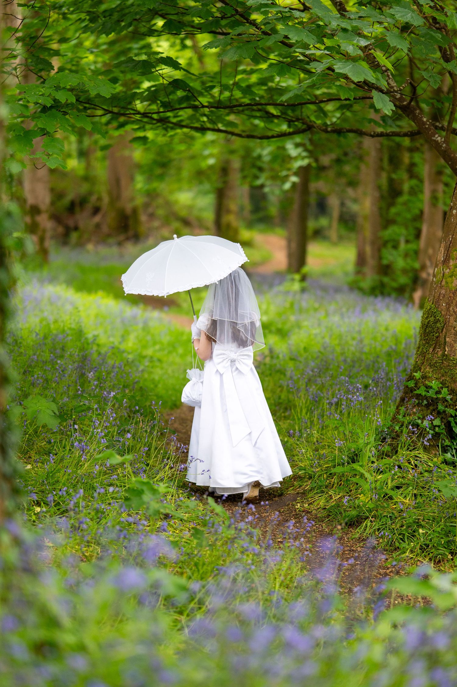 Emily on her First Holy Communion day in Killarney in County Kerry.