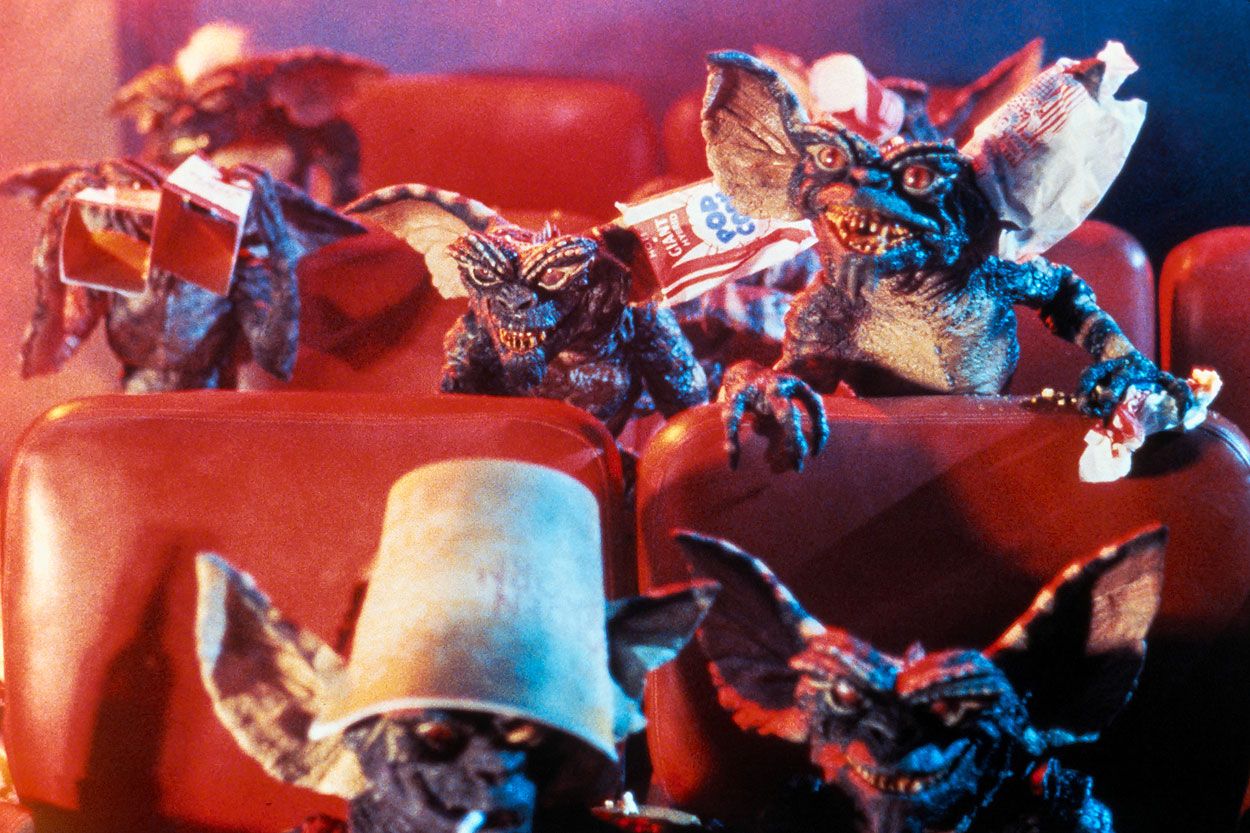 Gremlins theater scene promotional stills