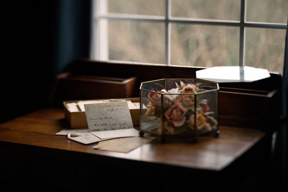 Dear Mildred: Still life of my grandfather's letters to my grandmother during WWII by Tracey Richvalsky, Rhythm In Light Photography