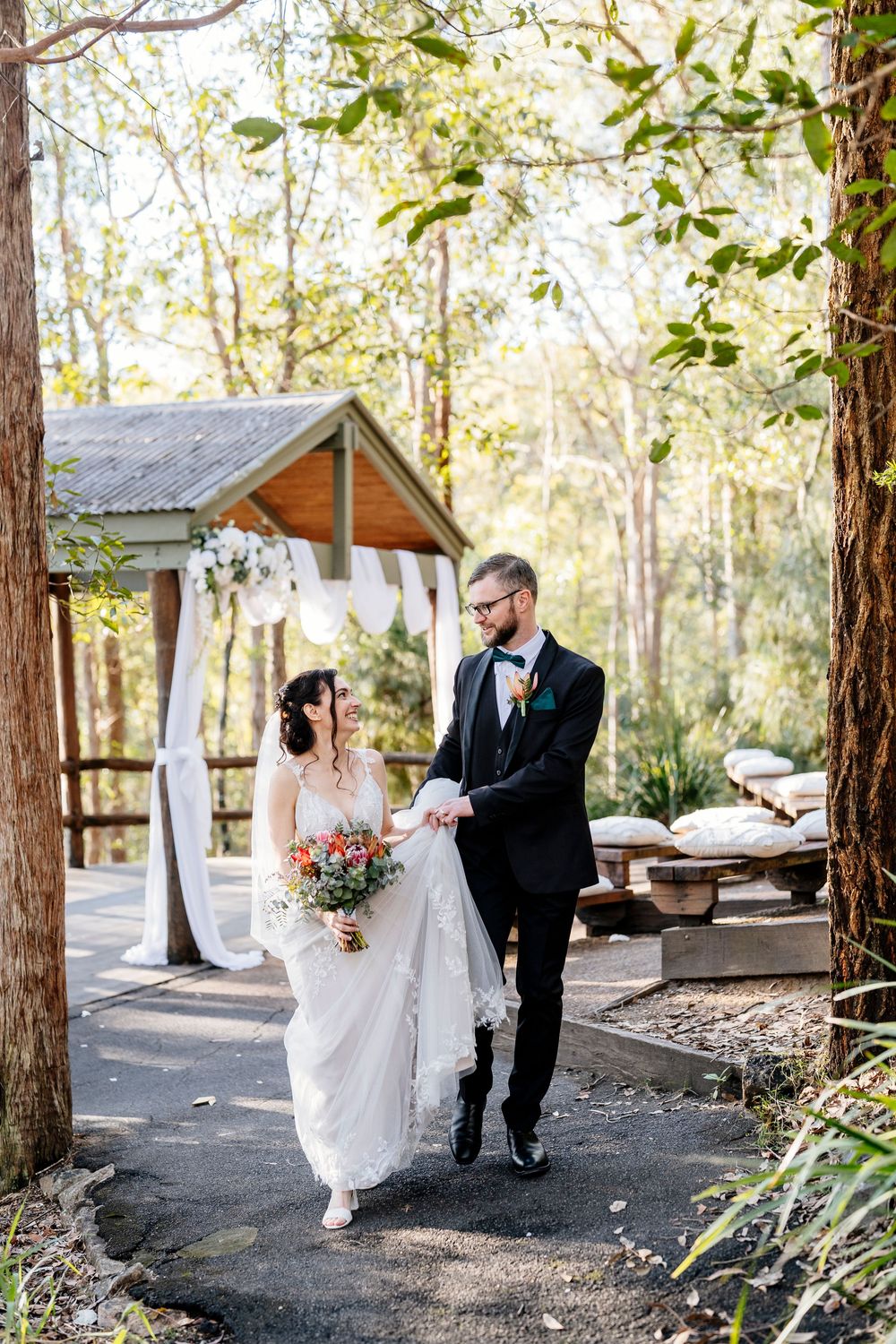 intimate wedding walkabout creek queensland photographer