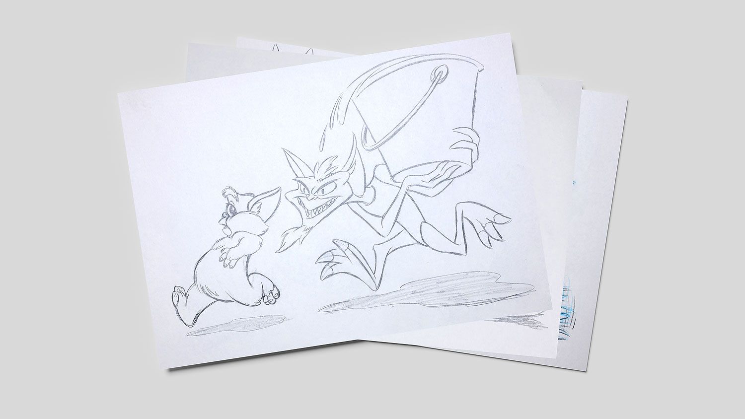Character drawings from the 1990 Gremlins cartoon