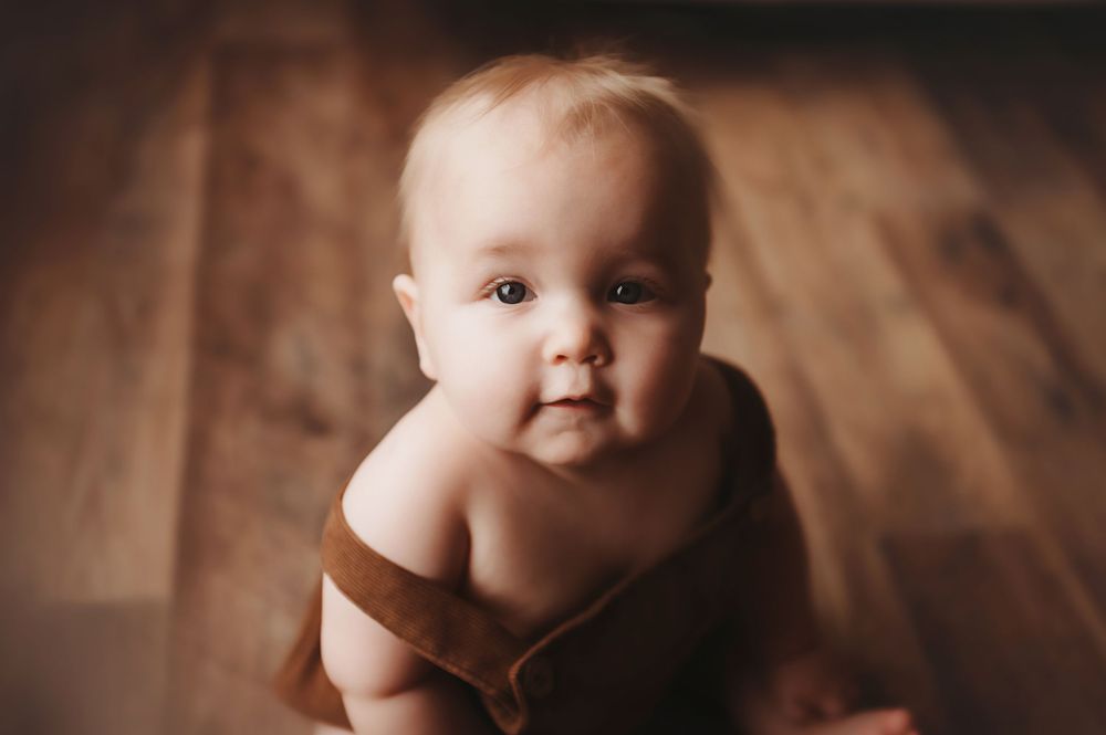 In home baby session.