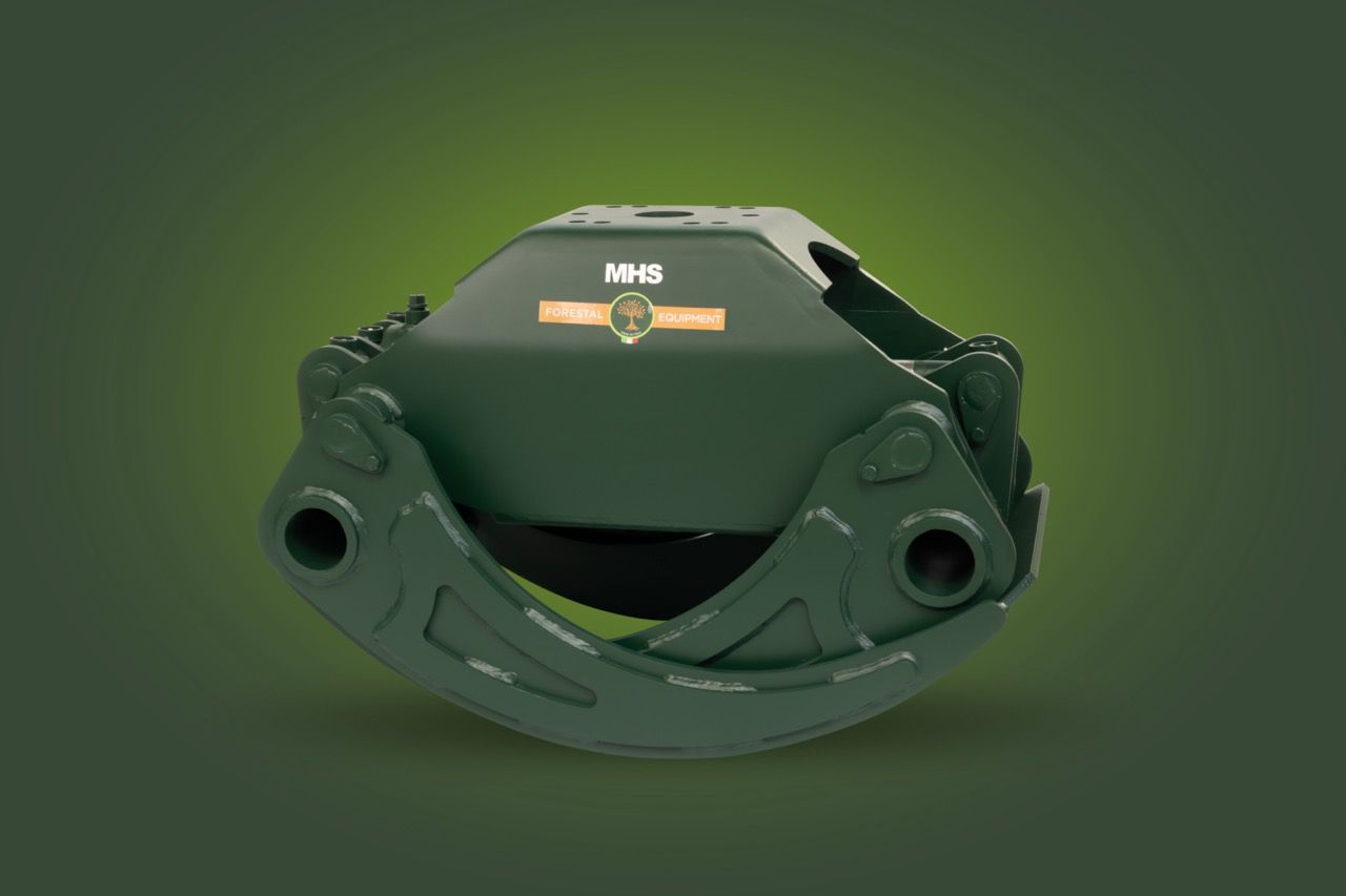 Industrial machinery components and metal parts displayed against a dark green background.