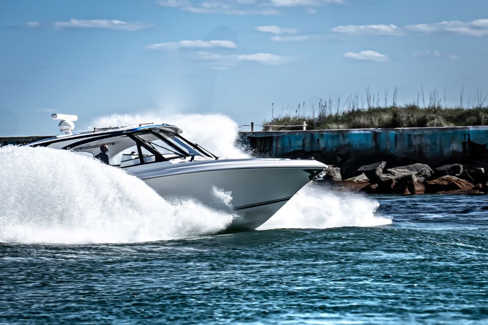 wall art speedboat Haulover inlet florida