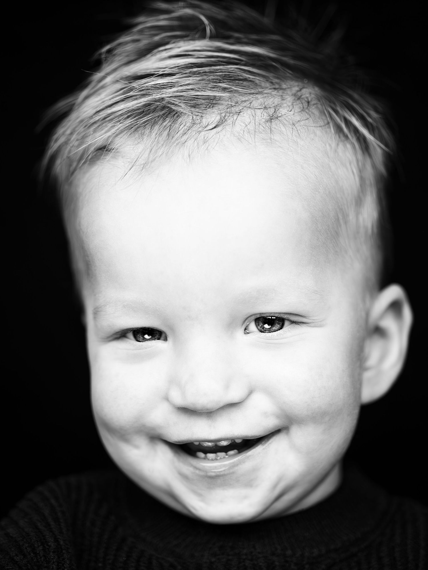 Kinderportret zwart-wit